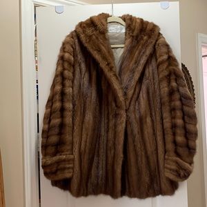 REAL - Cognac Mink Fur Coat - VINTAGE